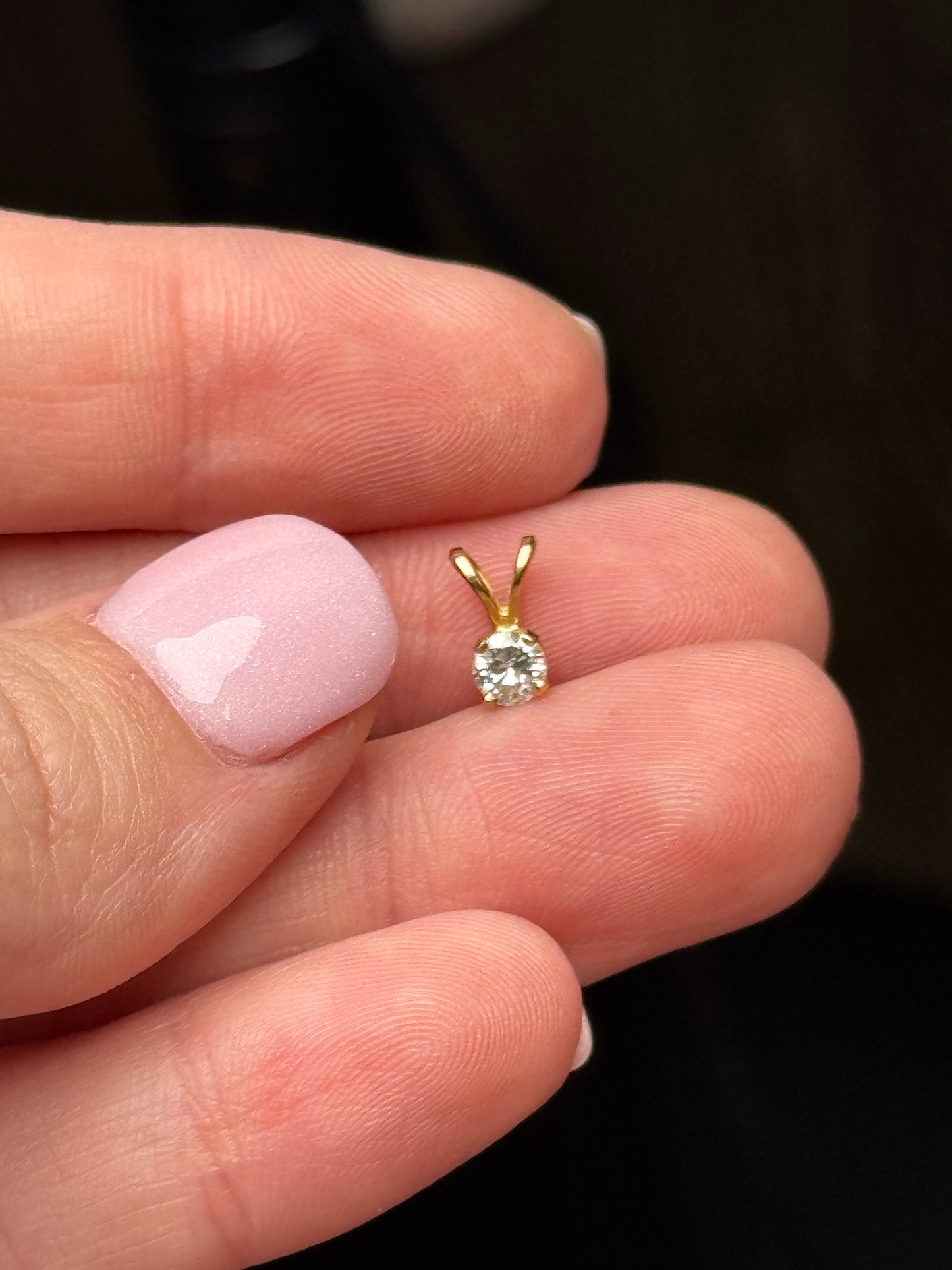 14K Diamond Pendant