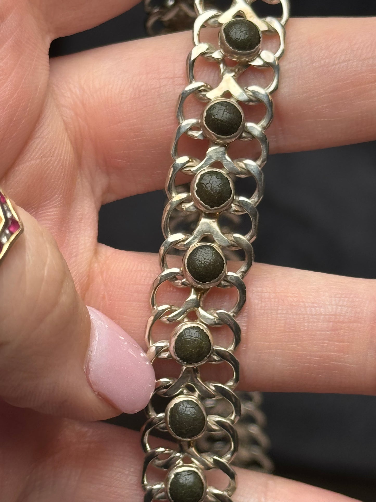 Sterling Silver Mexico Chain Necklace - 15 inches