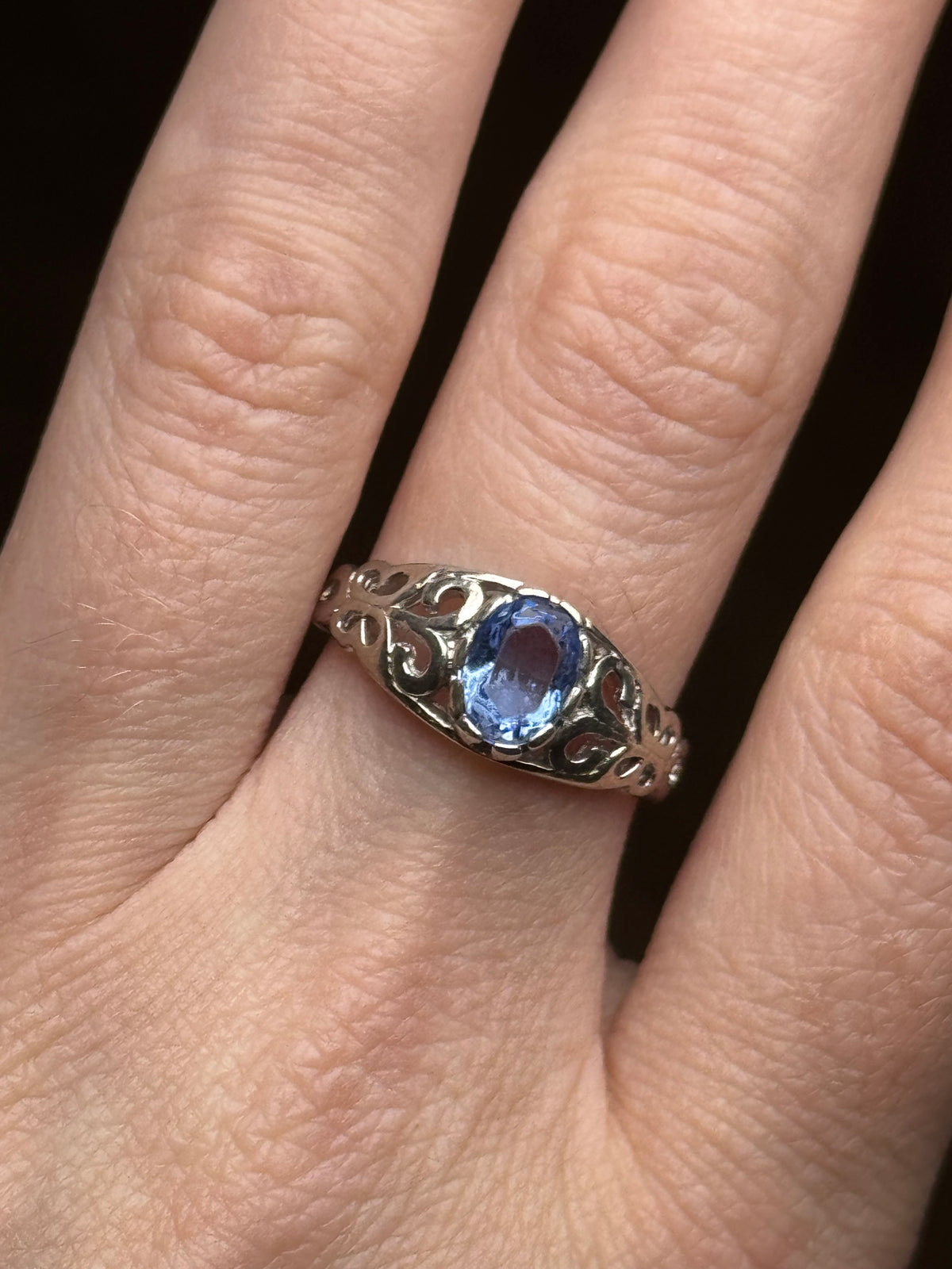 Sterling CZ ring - size 8.25