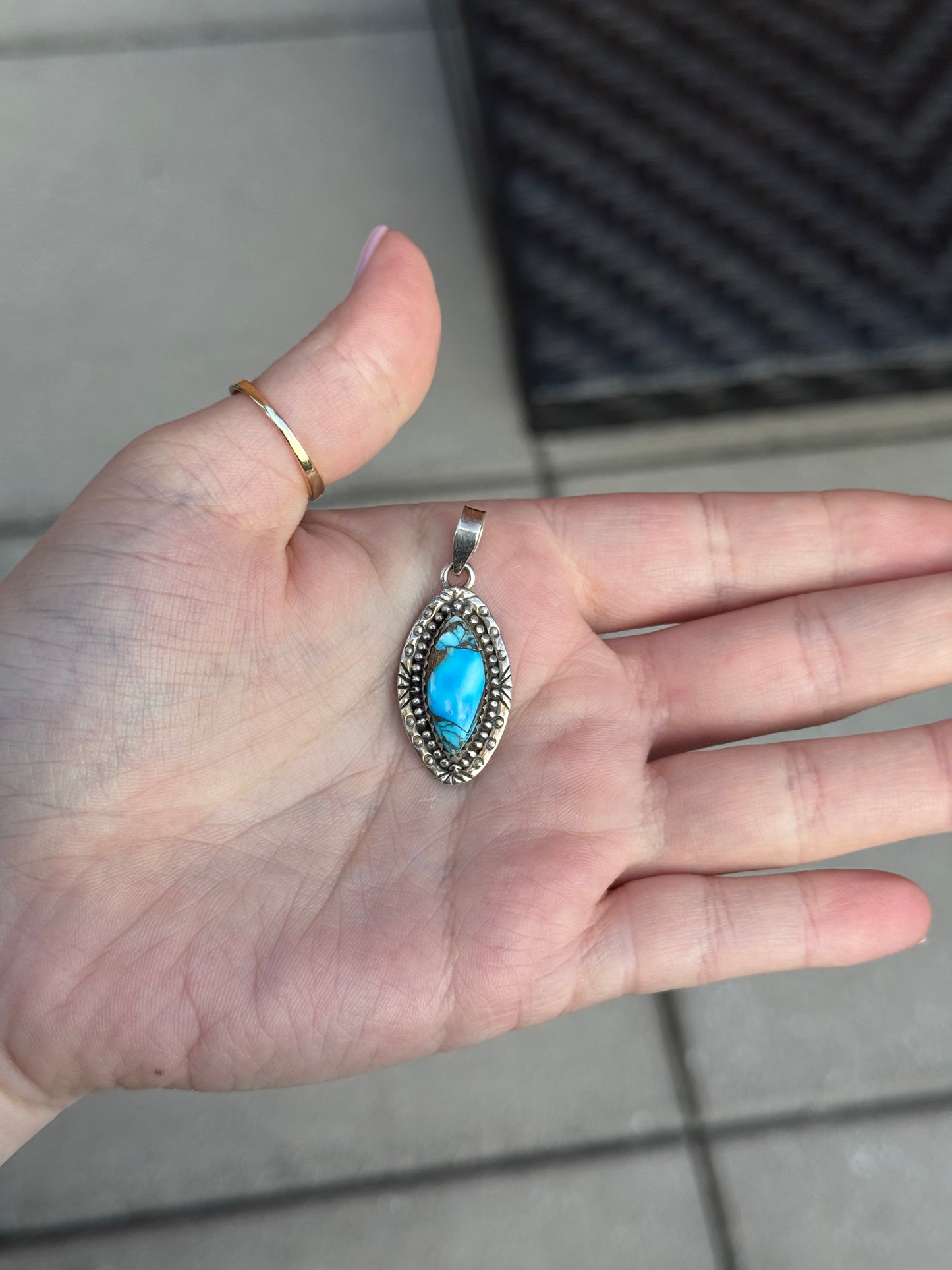 Sterling and Turquoise Pendant