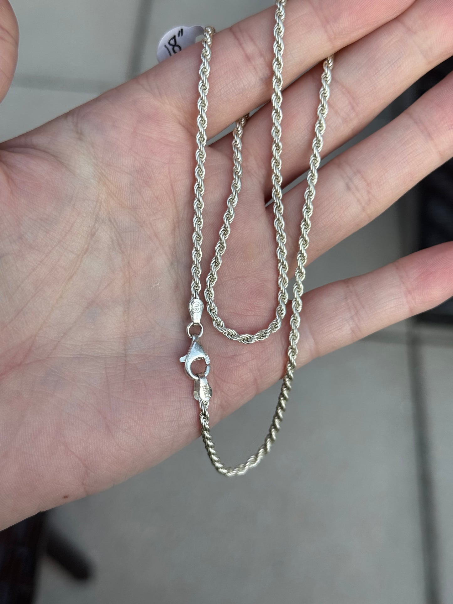 Sterling Silver 18 Inch Chain