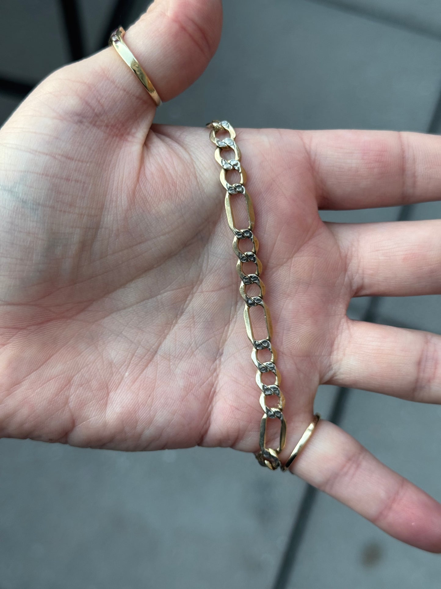 Sterling Vermeil bracelet - size 8.5