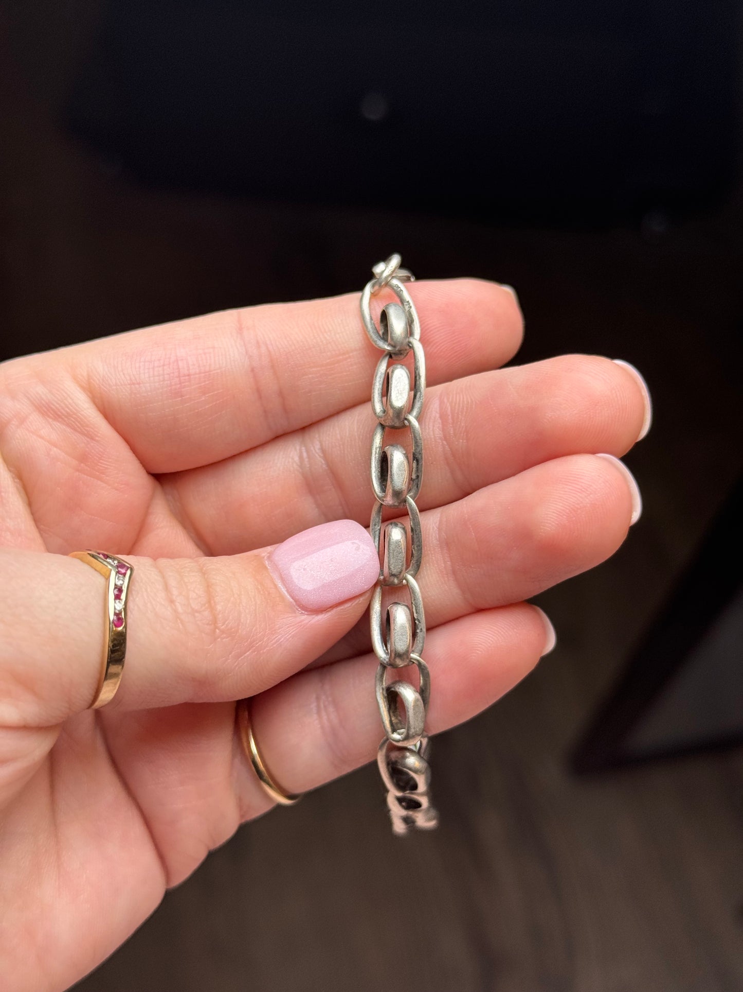 Sterling Bracelet or Anklet - 9 inches