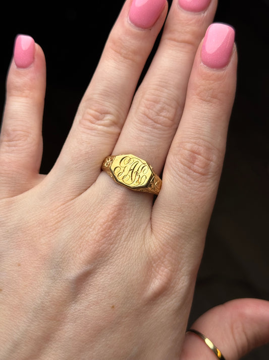 10k Signet est 1934 - size 12.5 (6.1g)