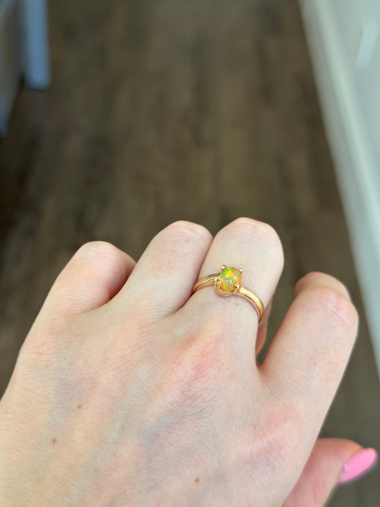 14k Welo Opal Ring - Size 7.5