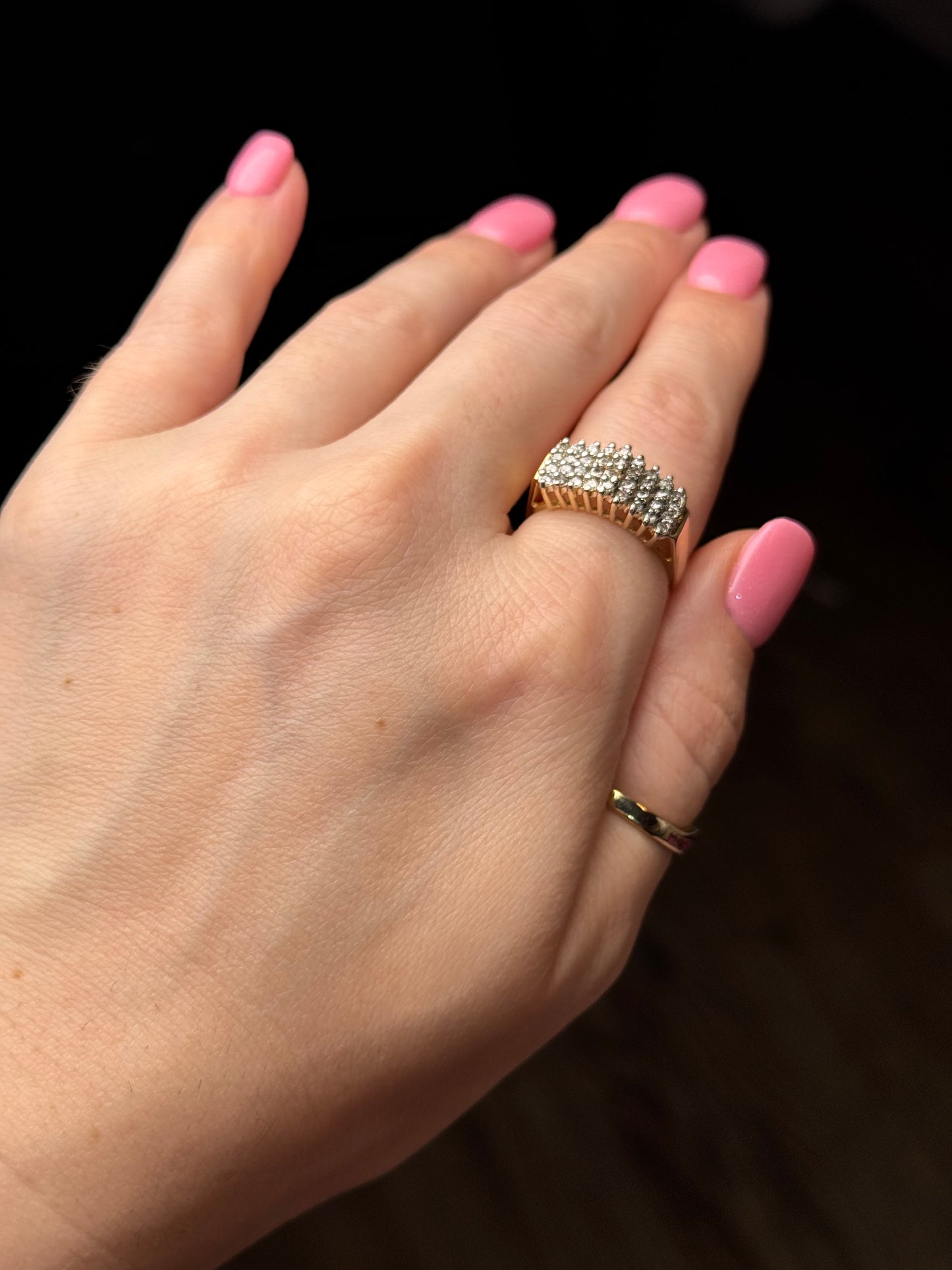 10k Diamond Ring - size 8.5