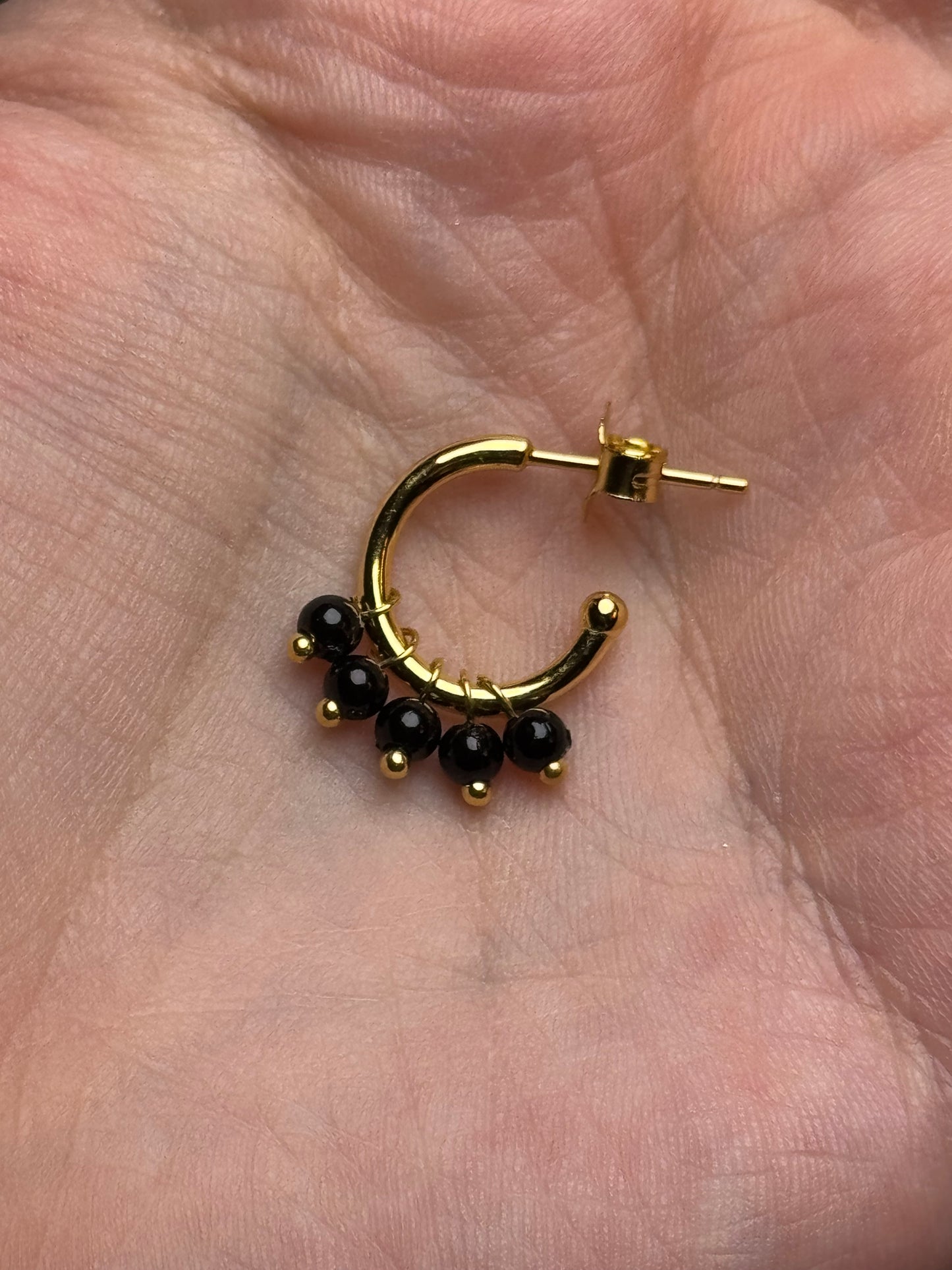 Sterling in gold earrings