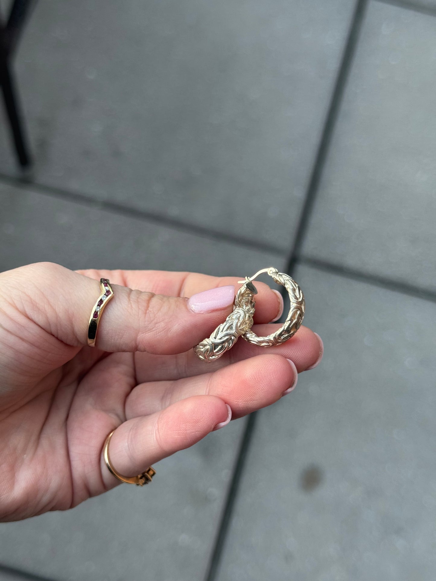 Sterling Hoop Earrings