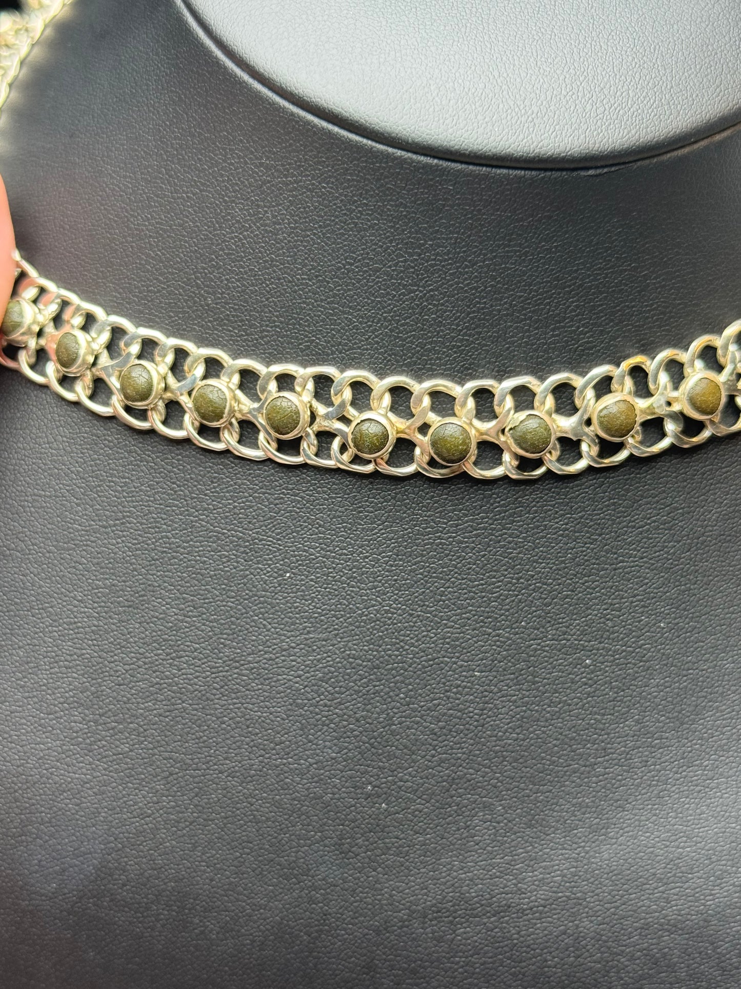 Sterling Silver Mexico Chain Necklace - 15 inches
