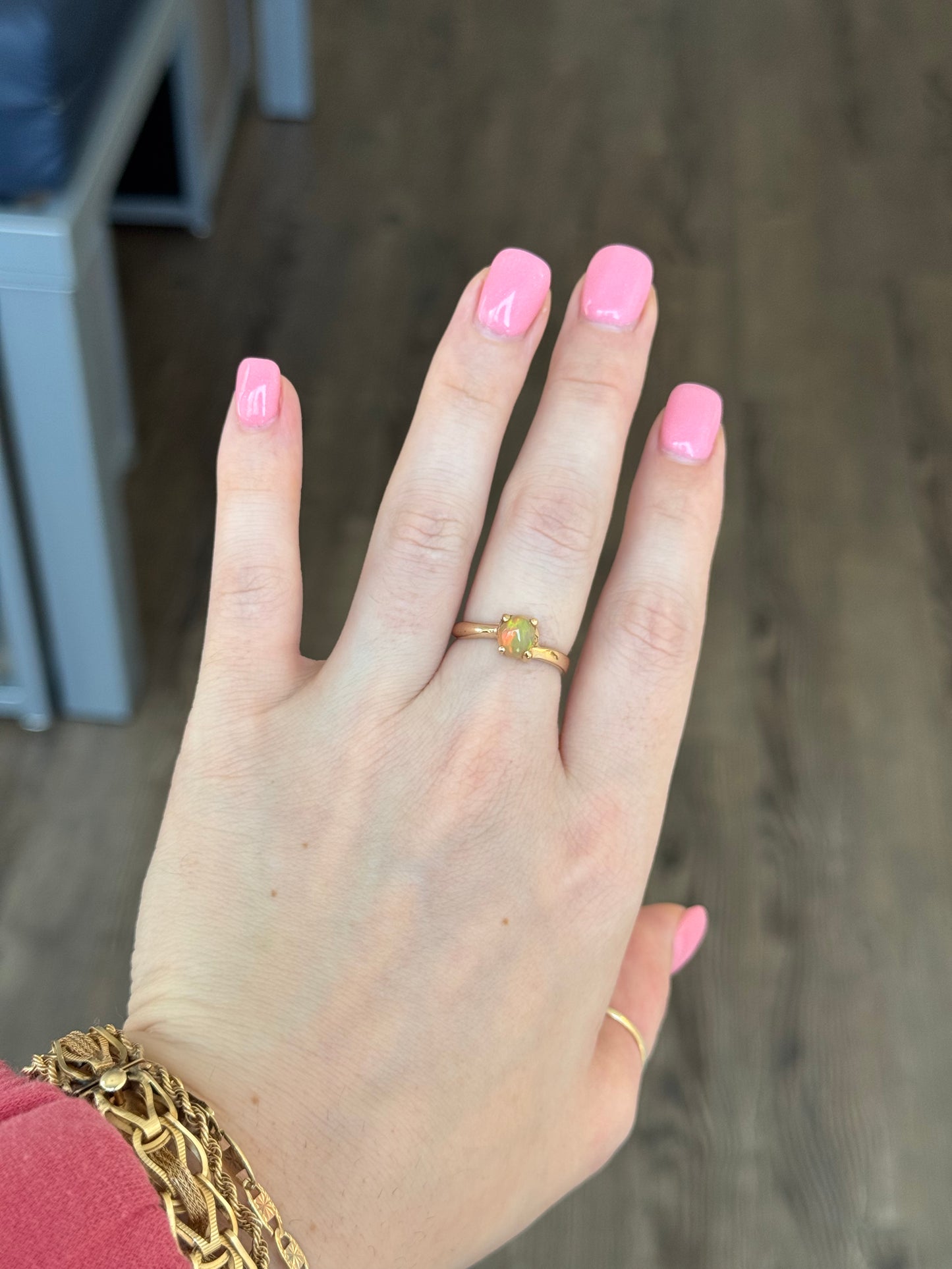 14k Welo Opal Ring - Size 7.5
