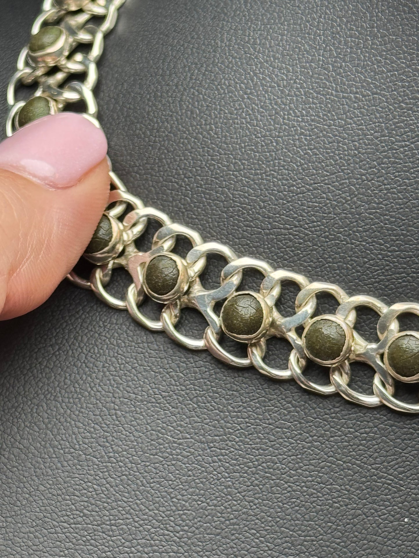 Sterling Silver Mexico Chain Necklace - 15 inches
