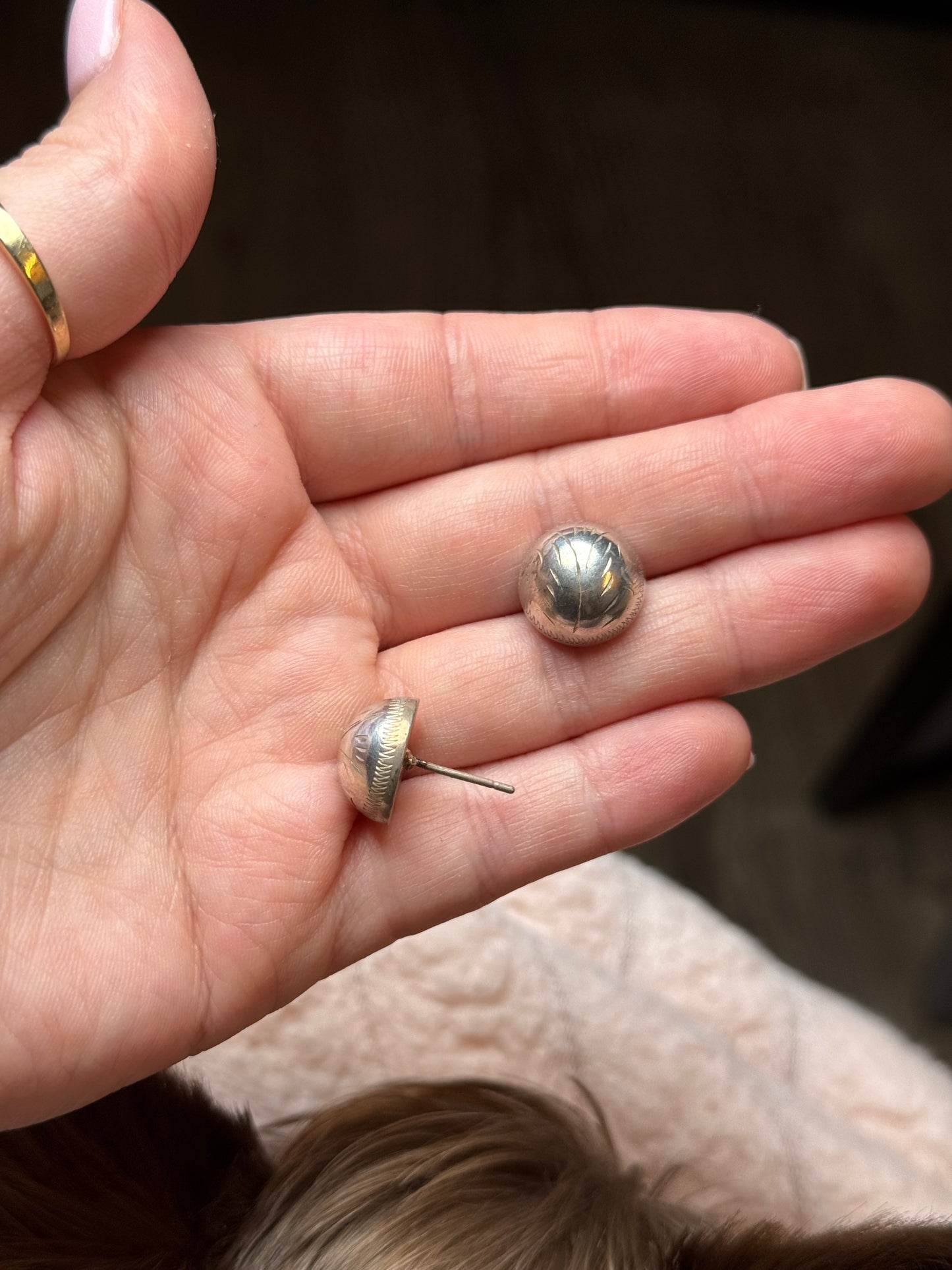 Sterling ball Stud Earrings (no backs)
