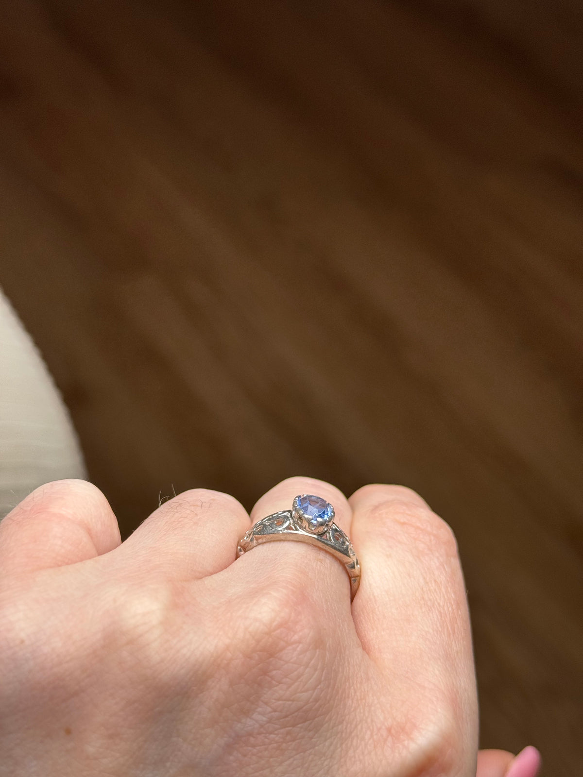 Sterling CZ ring - size 8.25