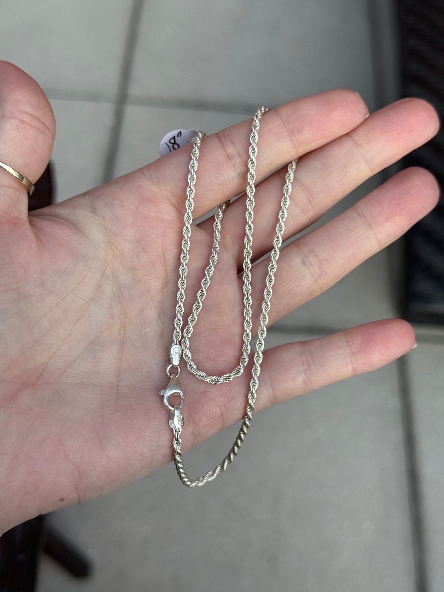 Sterling Silver 18 Inch Chain