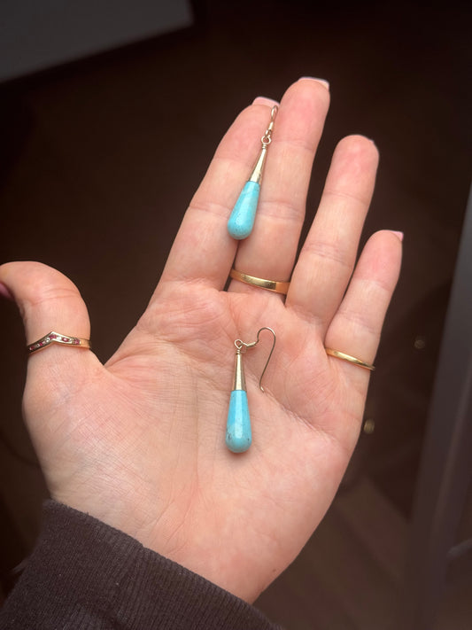 Sterling turquoise earrings