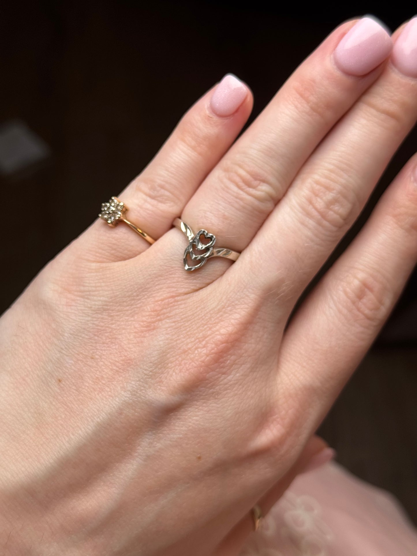 Sterling Heart Ring -  Size 5.75