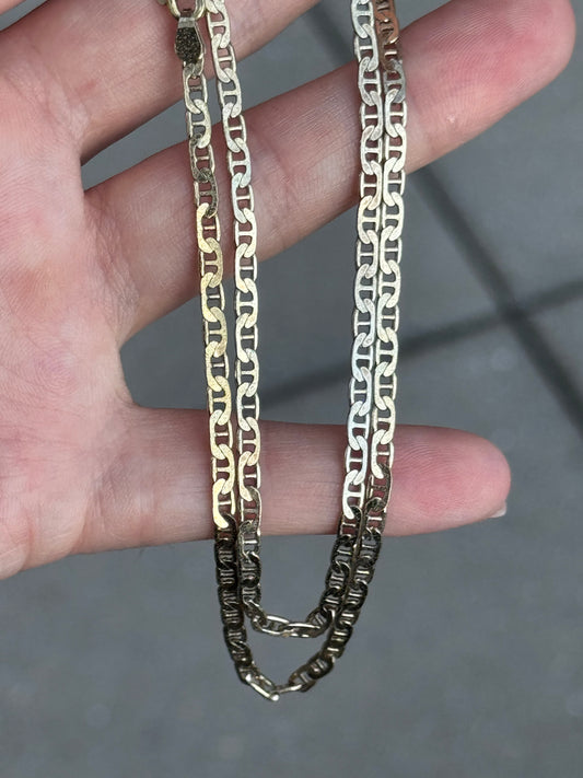 Sterling Vermeil Chain Necklace - 20 inches