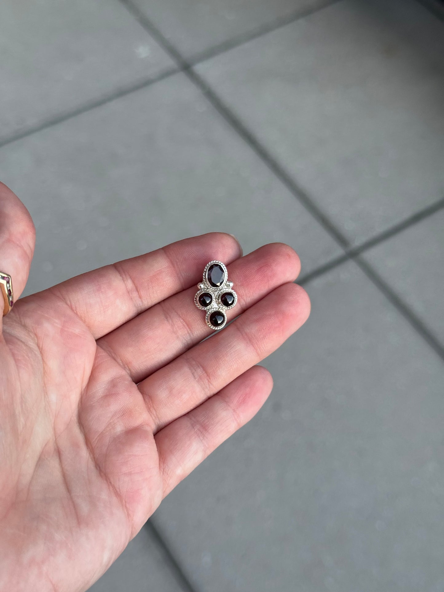 Sterling Garnet Pendant (EJB Conversion)