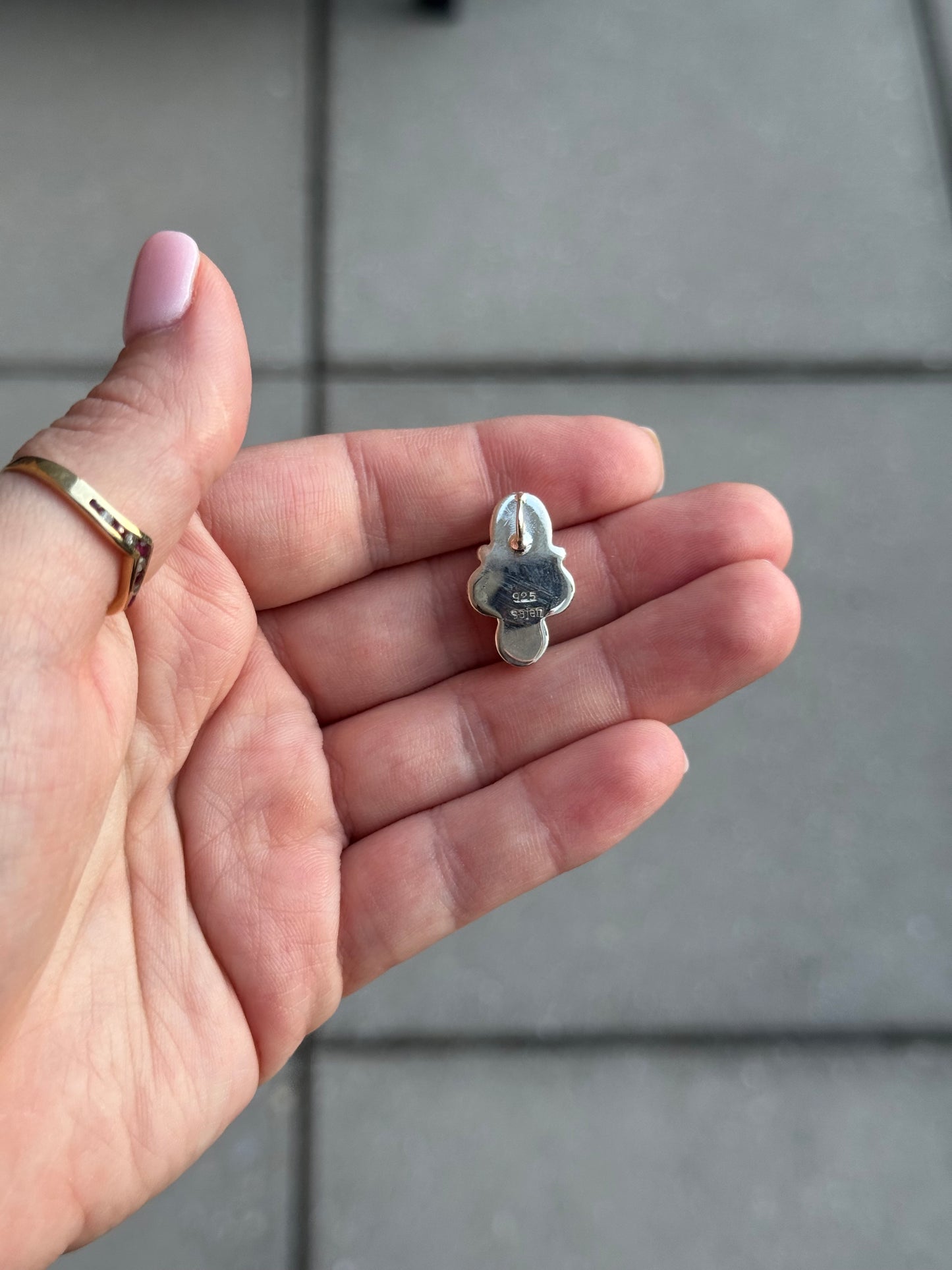 Sterling Garnet Pendant (EJB Conversion)