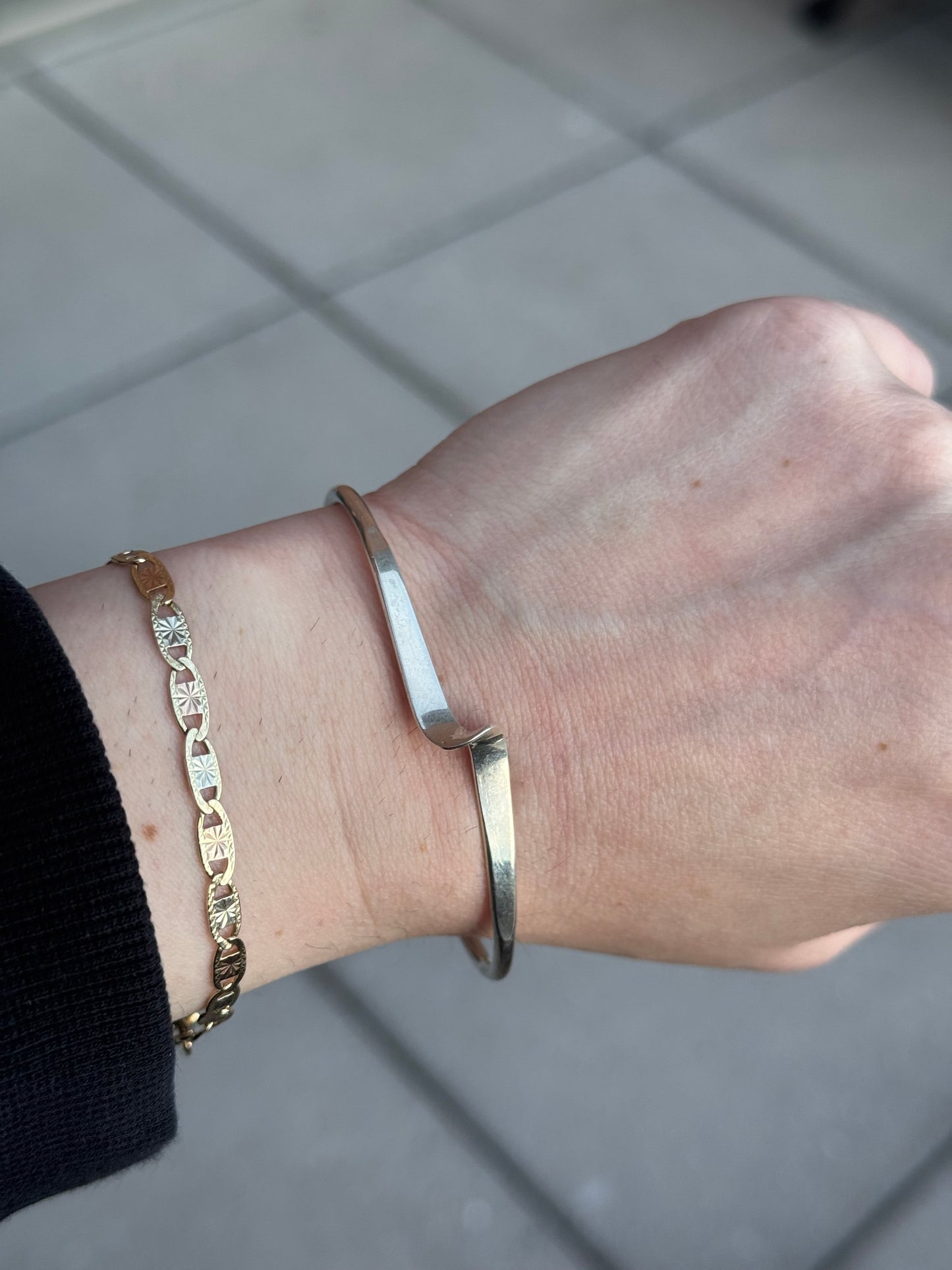 Sterling Cuff - Flexible Sizing ~6.5 +/-