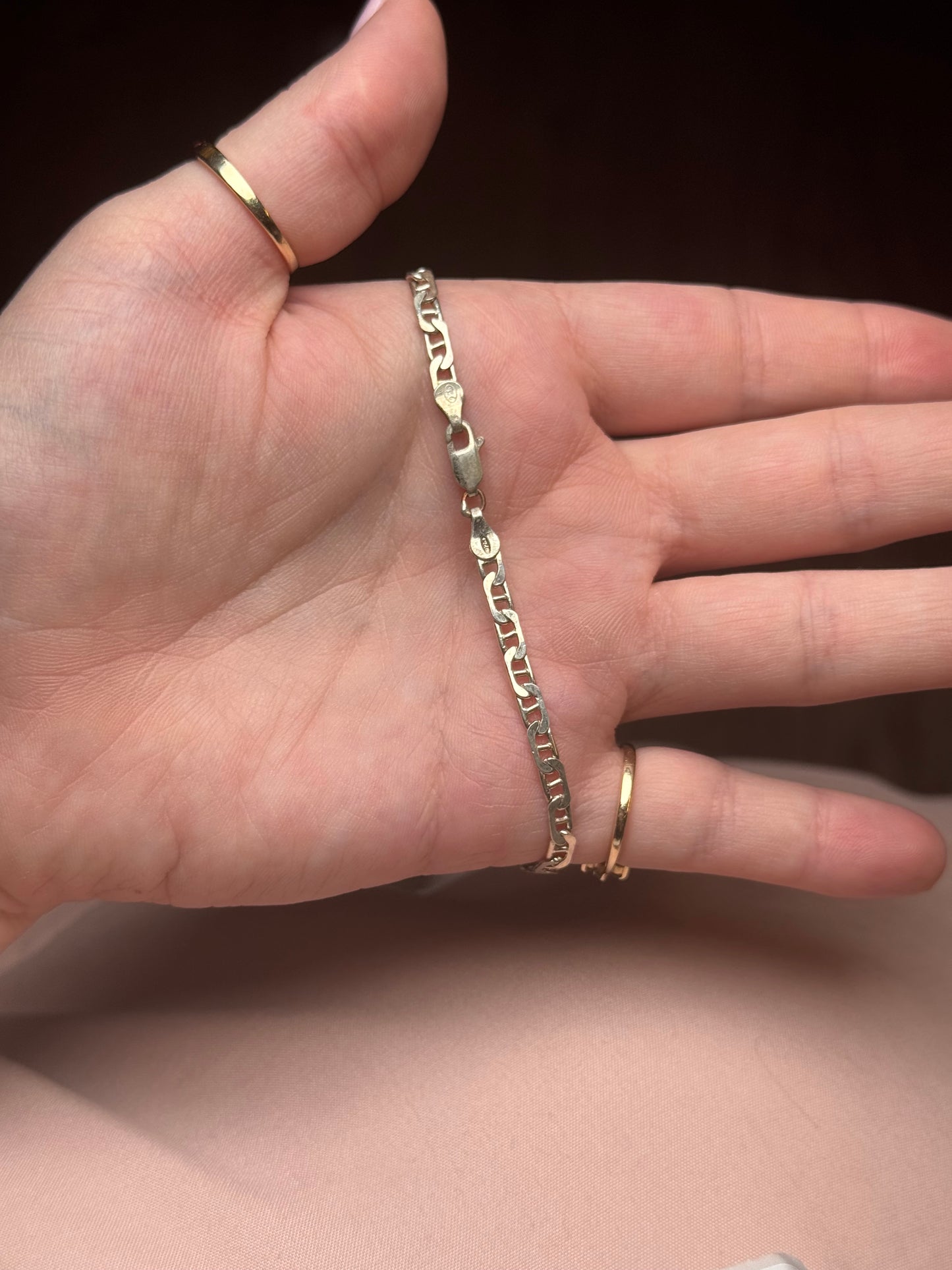 Sterling Bracelet - Italy - 8.5 inches