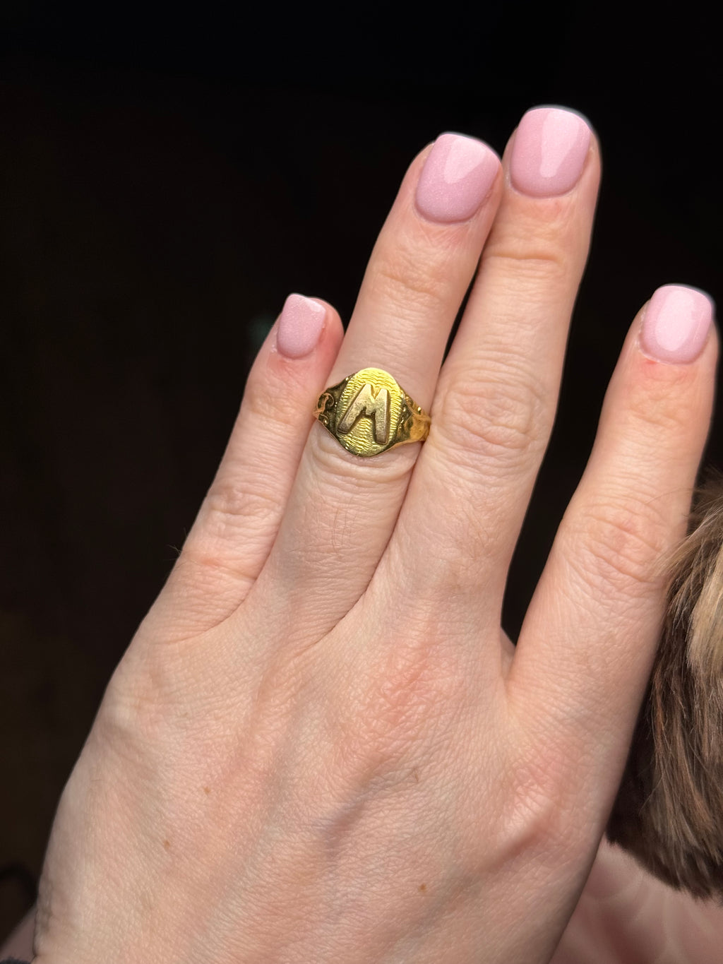 10K Gold W or M Ring - Size 5.5
