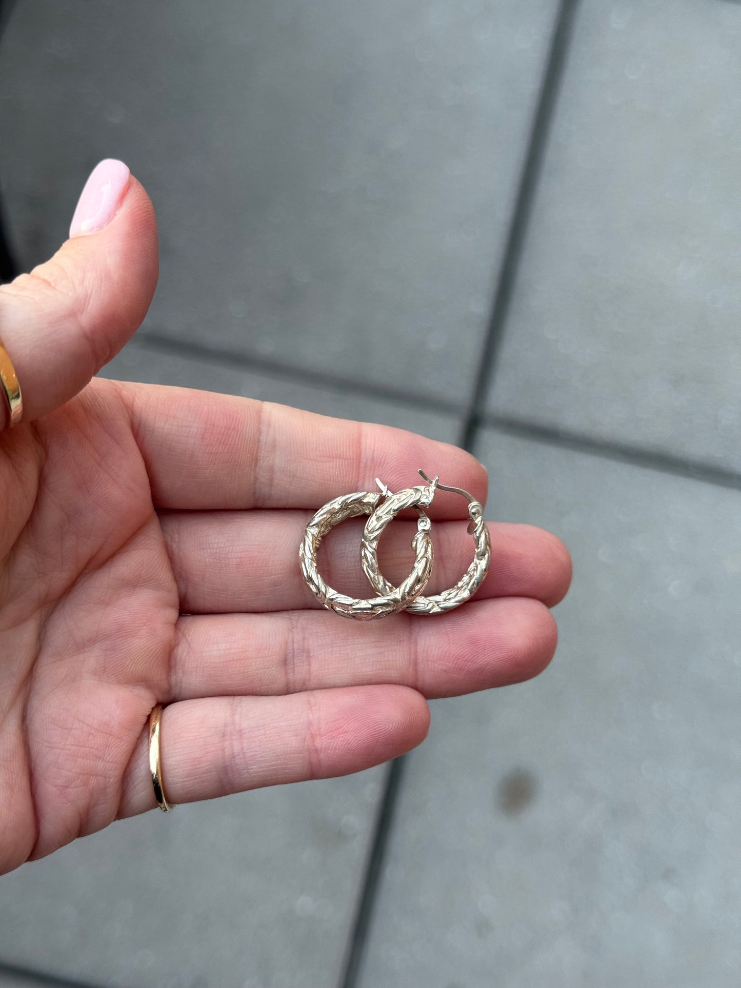 Sterling Hoop Earrings