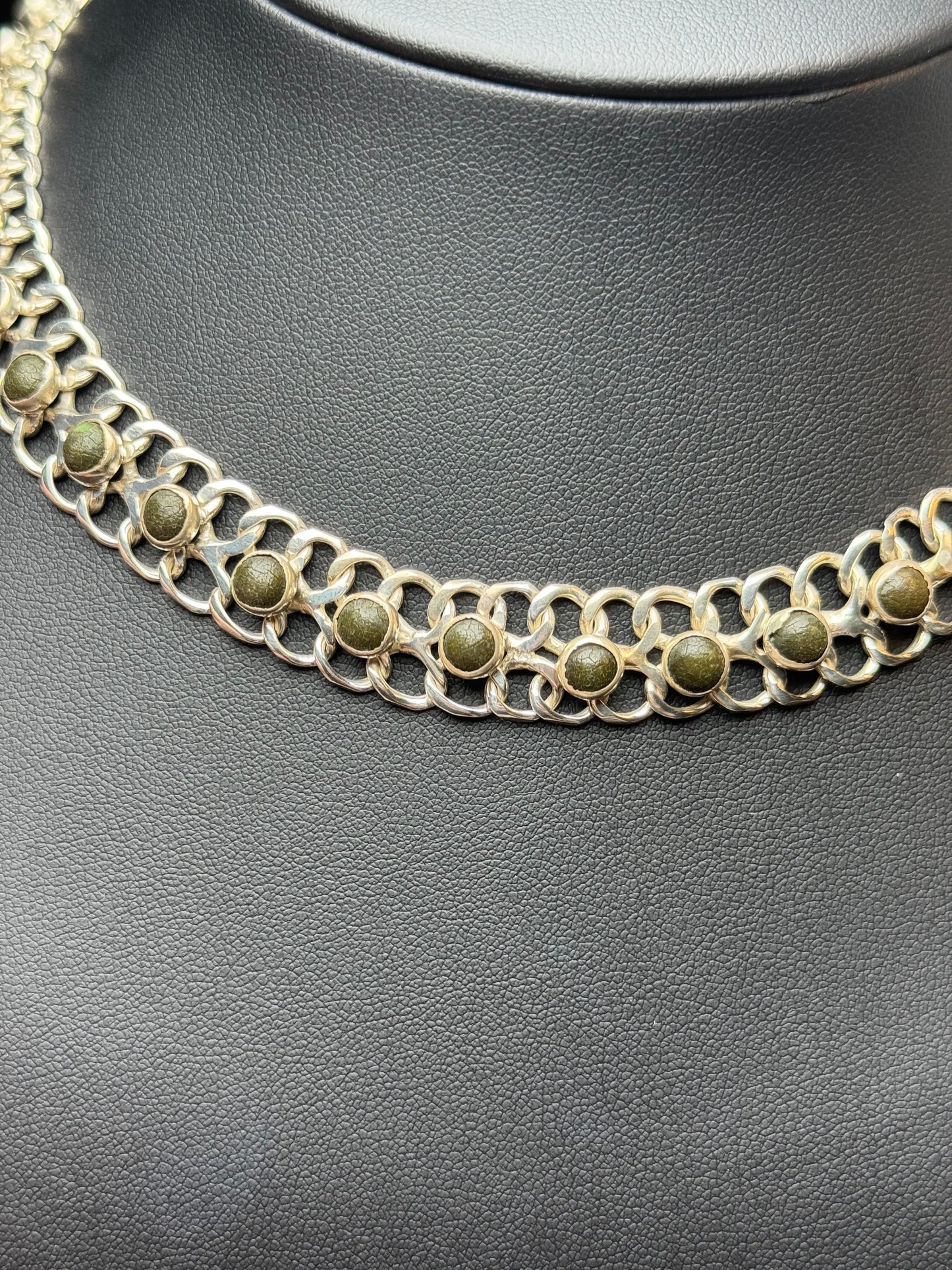 Sterling Silver Mexico Chain Necklace - 15 inches