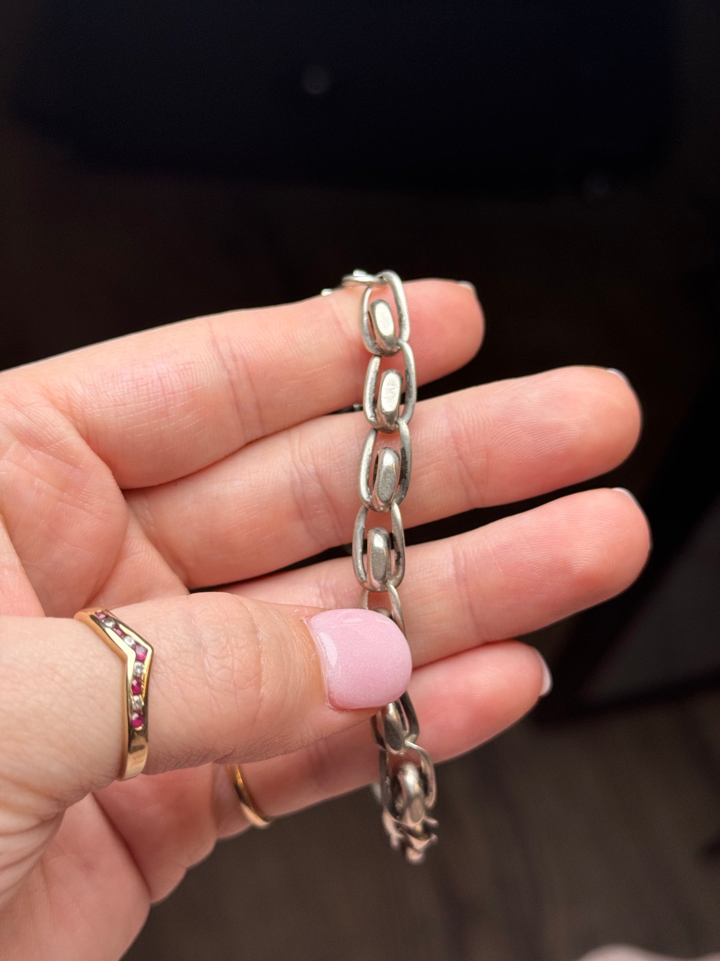 Sterling Bracelet or Anklet - 9 inches