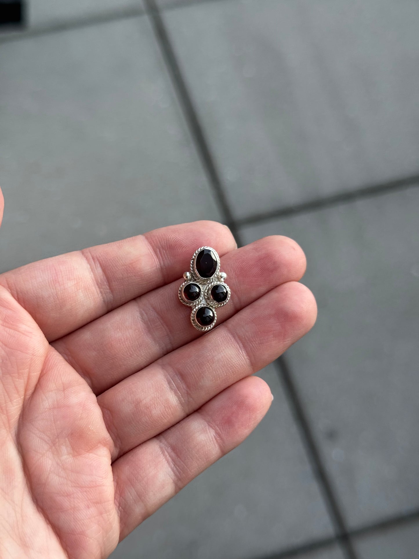 Sterling Garnet Pendant (EJB Conversion)