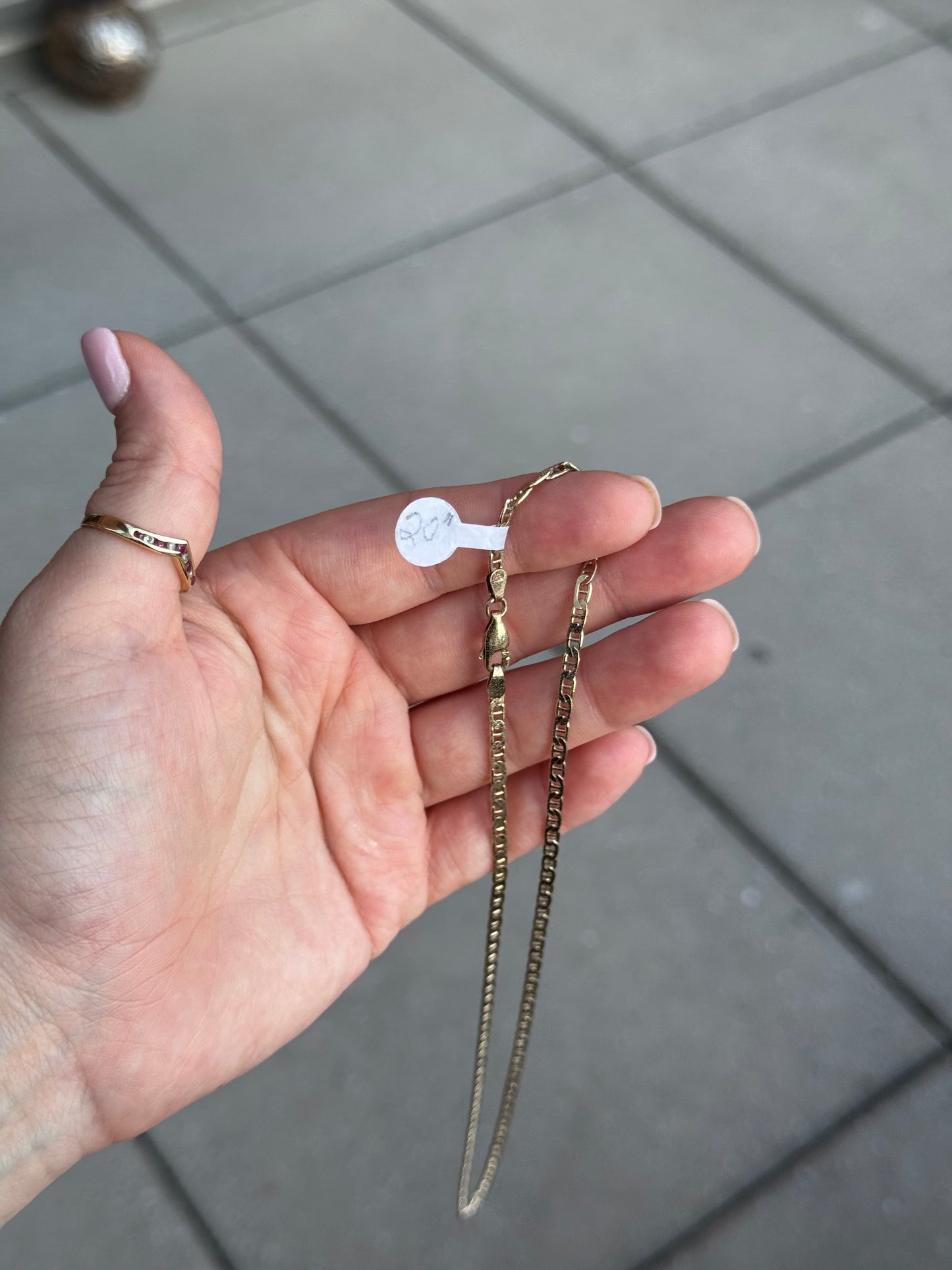 Sterling Vermeil Chain Necklace - 20 inches