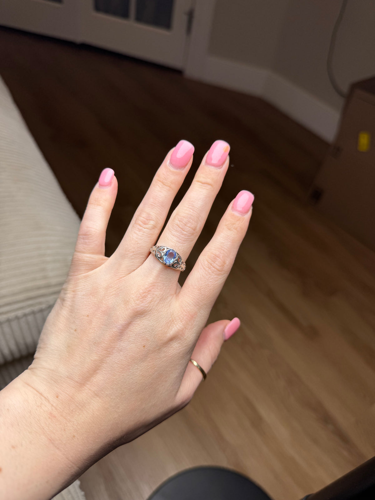 Sterling CZ ring - size 8.25