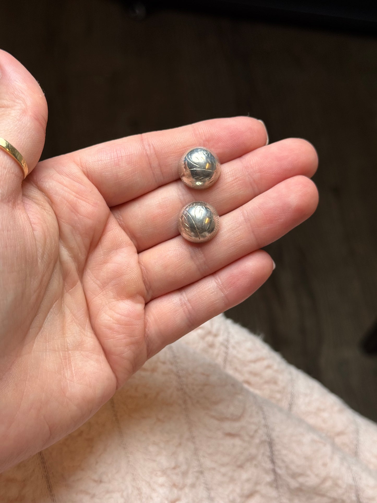 Sterling ball Stud Earrings (no backs)