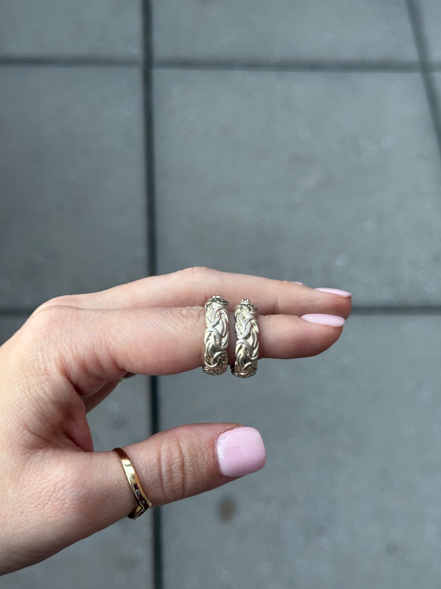 Sterling Hoop Earrings
