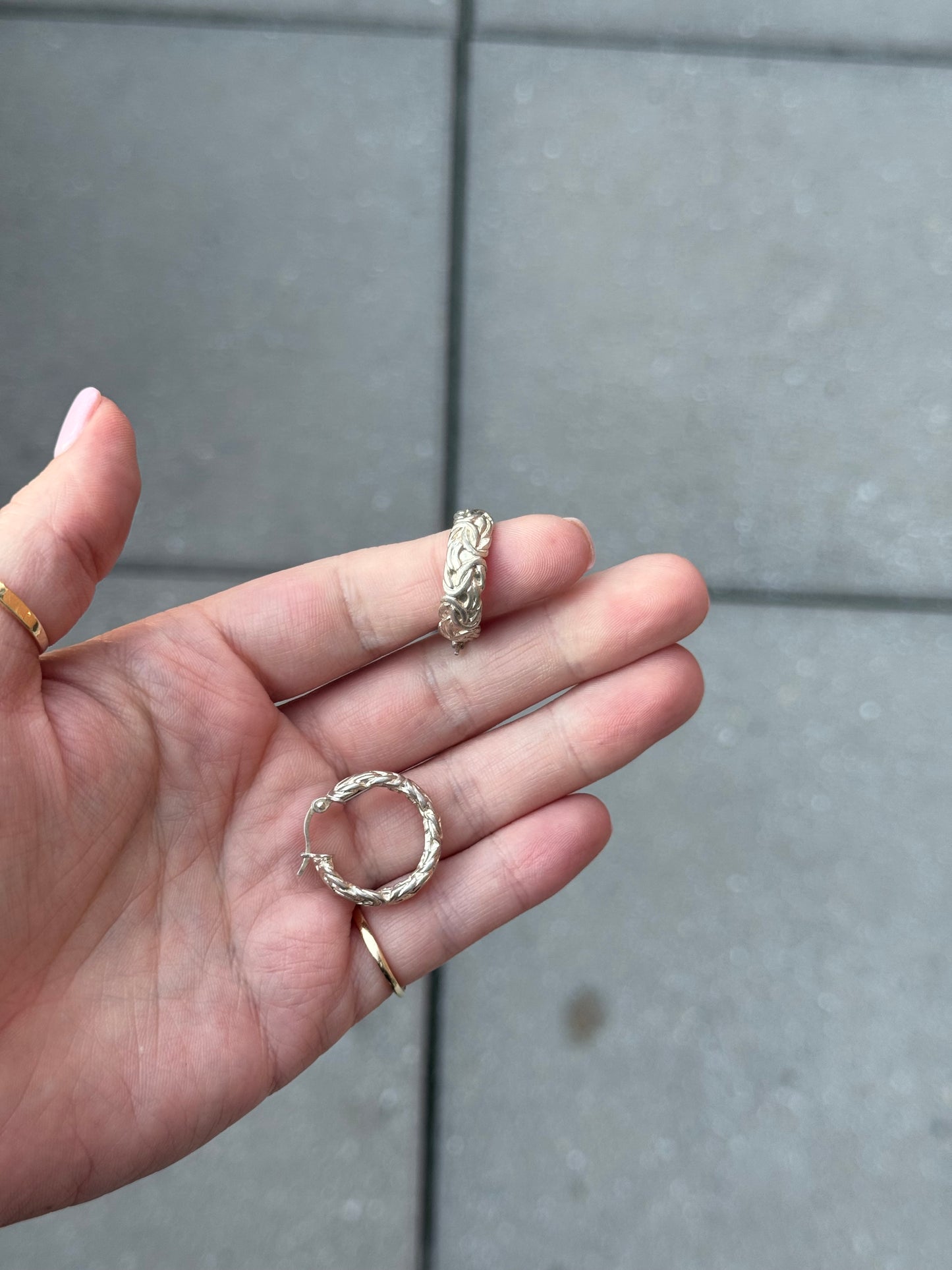 Sterling Hoop Earrings