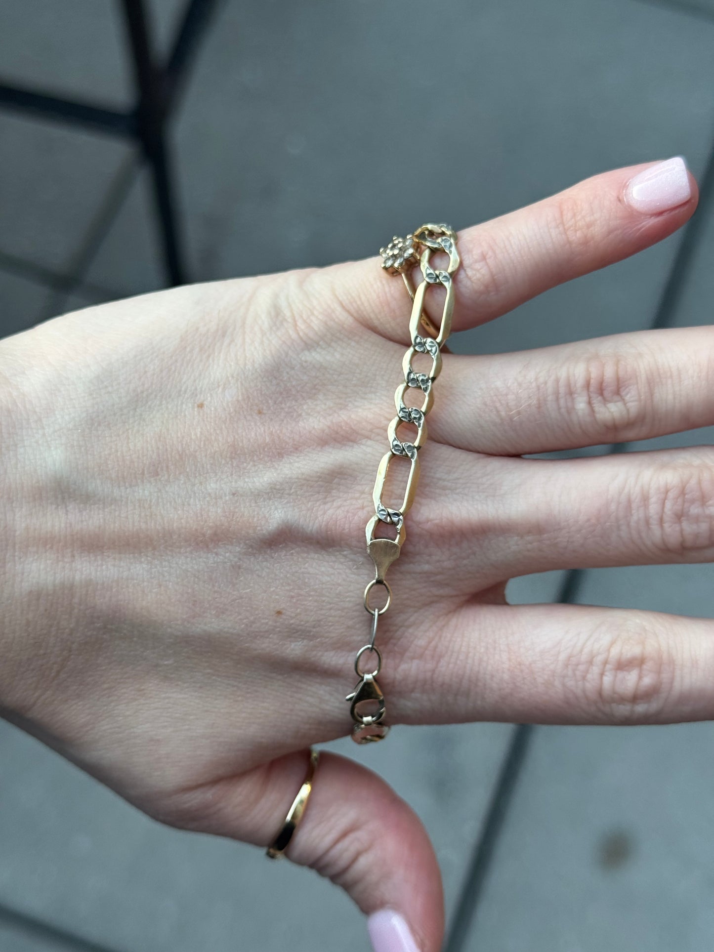 Sterling Vermeil bracelet - size 8.5