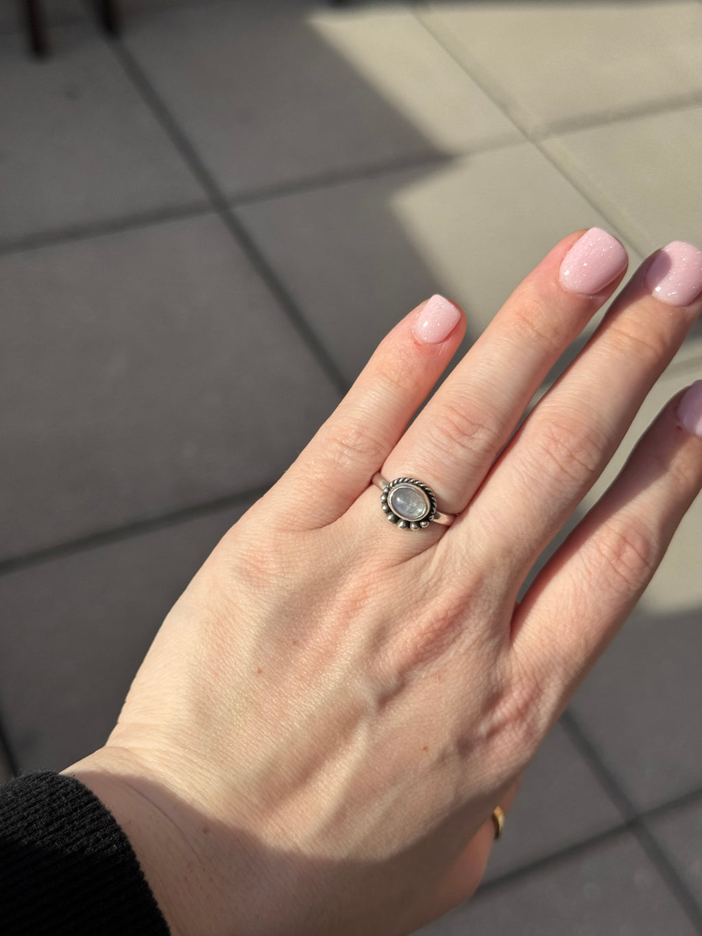 Sterling Silver Labradorite Ring – Size 7