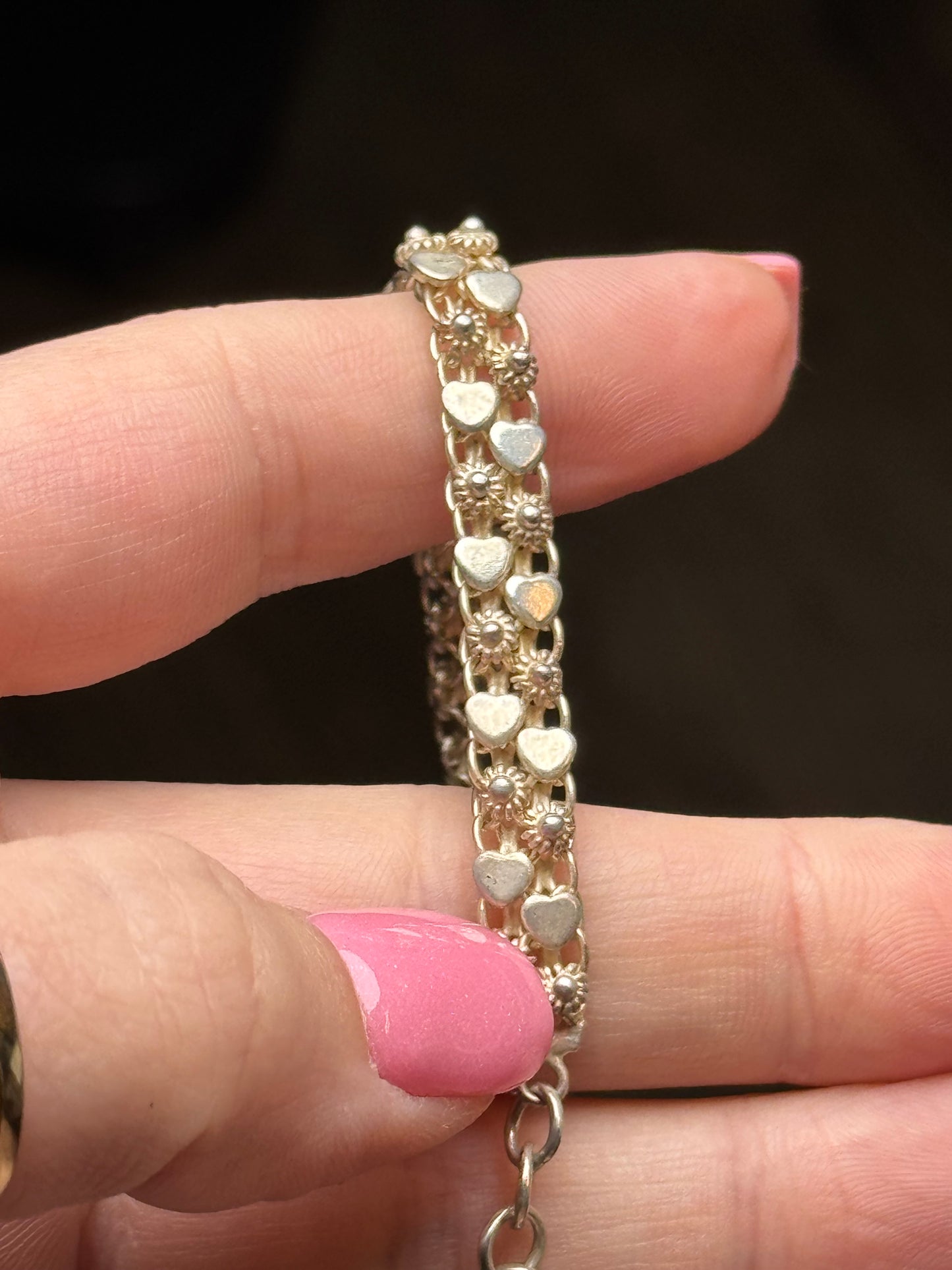Sterling bracelet - size 7 to 7.5 ( with extender)
