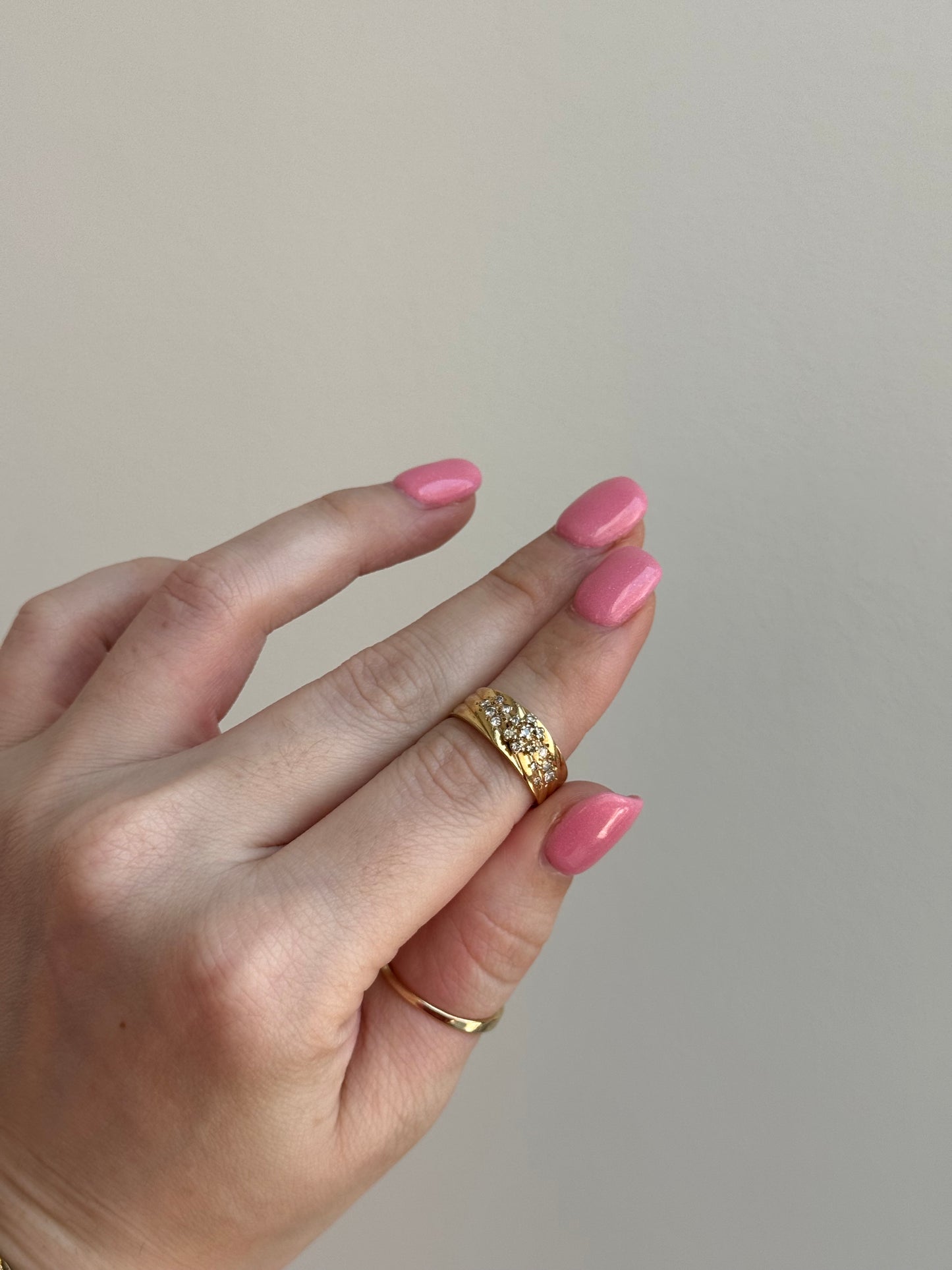 14k Diamond Ring - Size 6.25