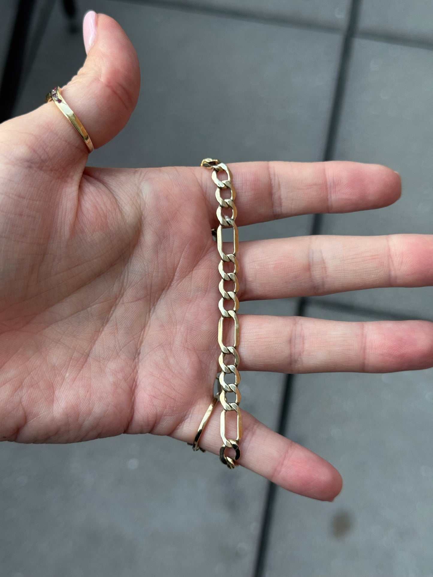 Sterling Vermeil bracelet - size 8.5