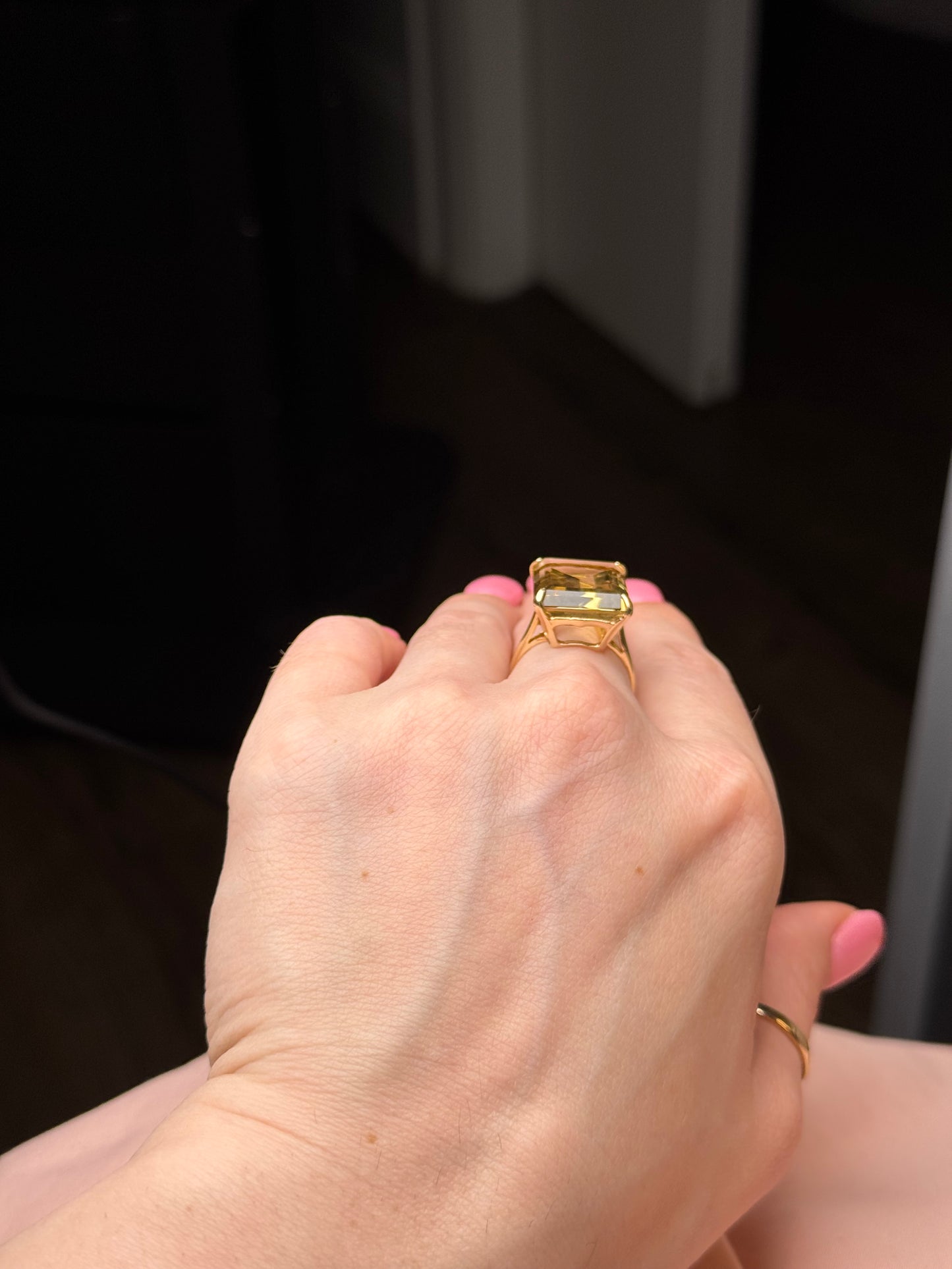 14k citrine size 7.75