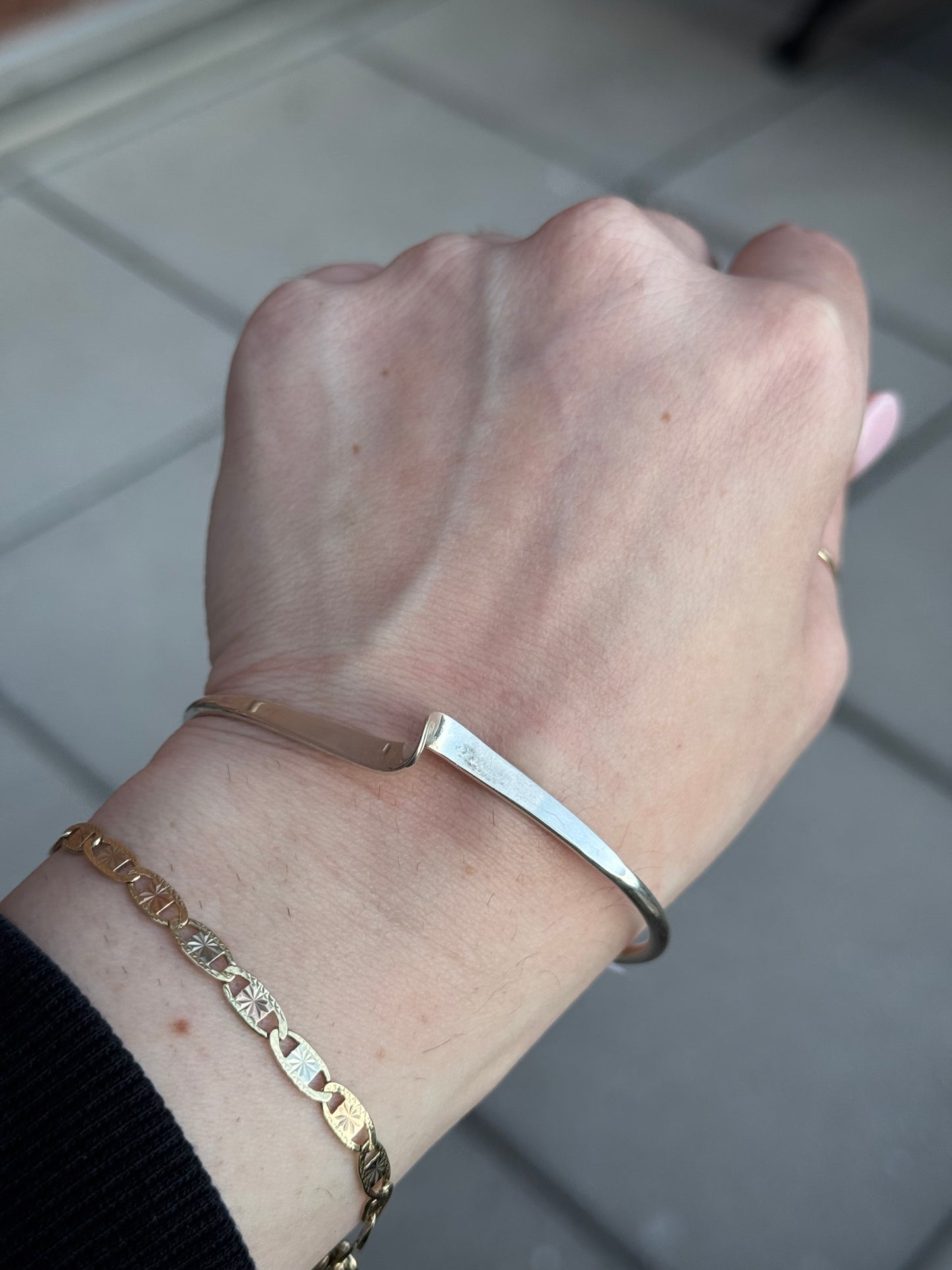 Sterling Cuff - Flexible Sizing ~6.5 +/-