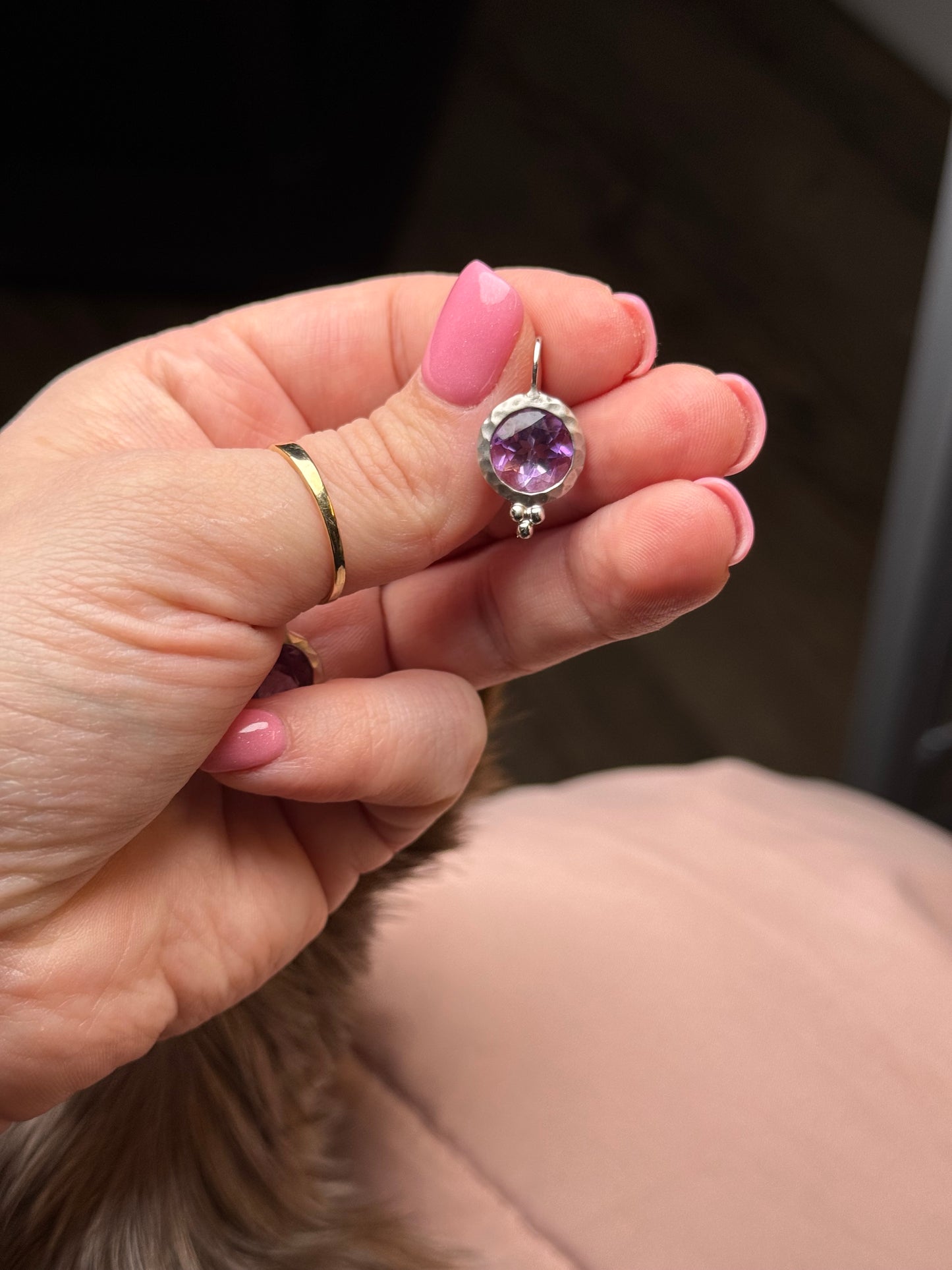 Sterling amethyst earrings
