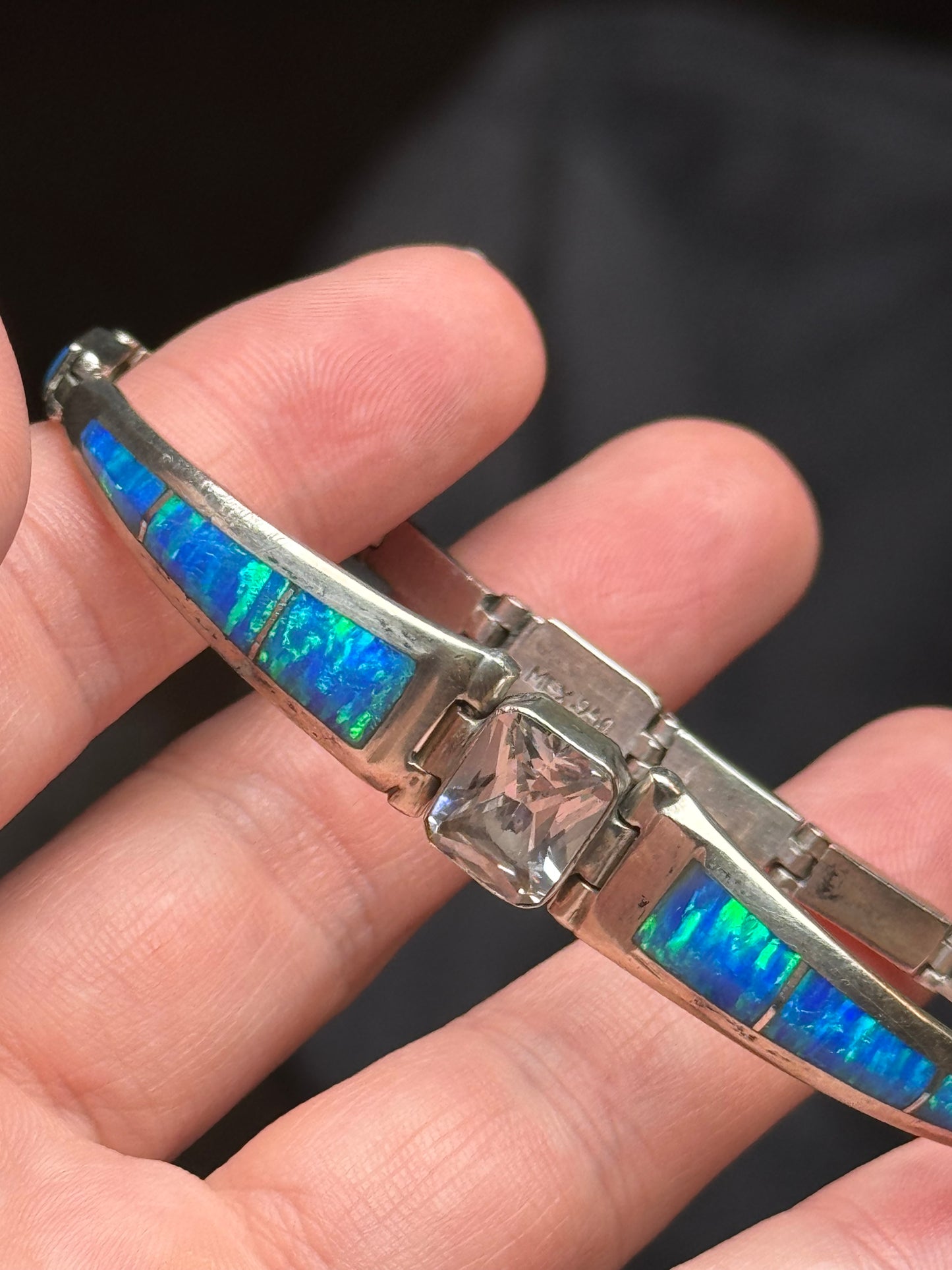 Sterling - Mexico 950 - Opal - Size 6.5