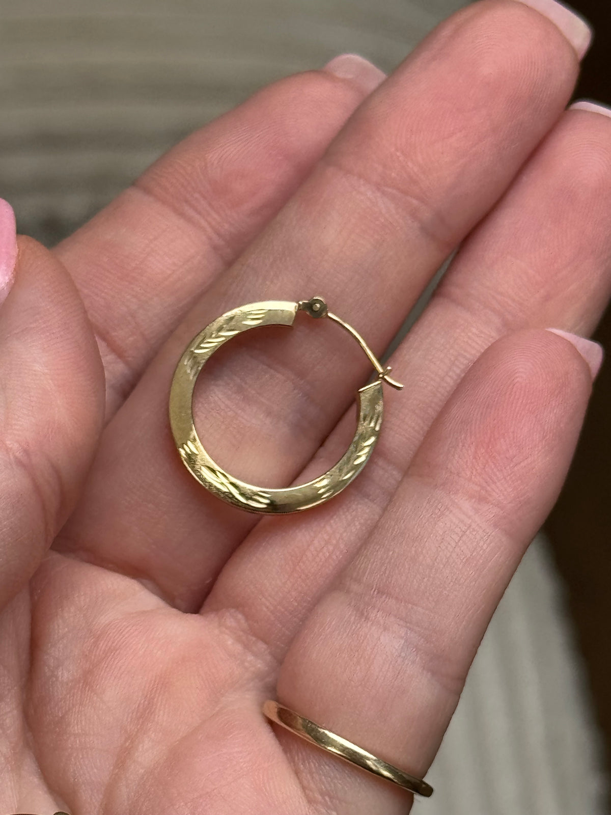 14k hoops ~.85 inch