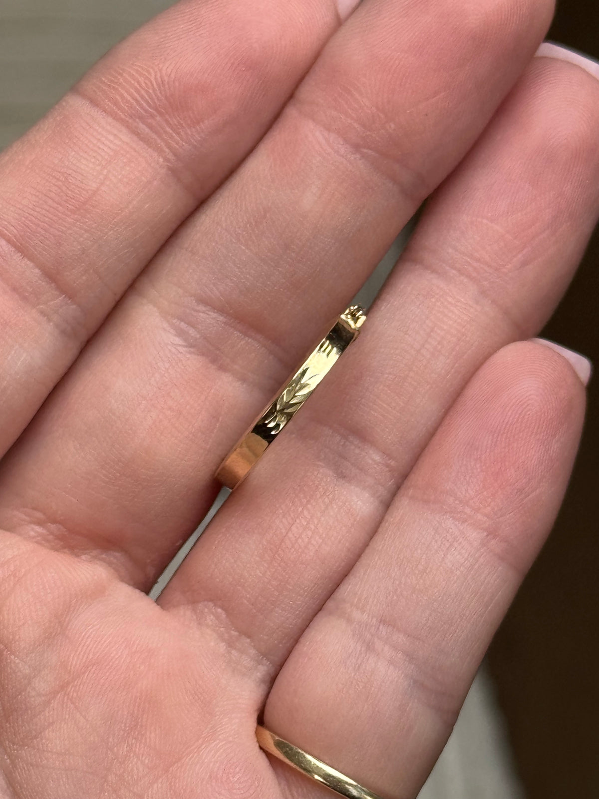 14k hoops ~.85 inch