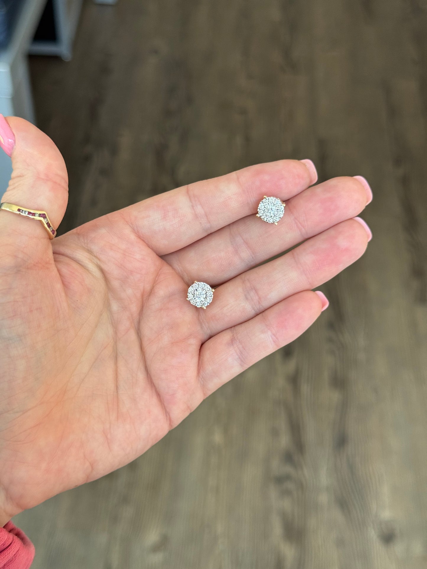 14k Diamond Studs
