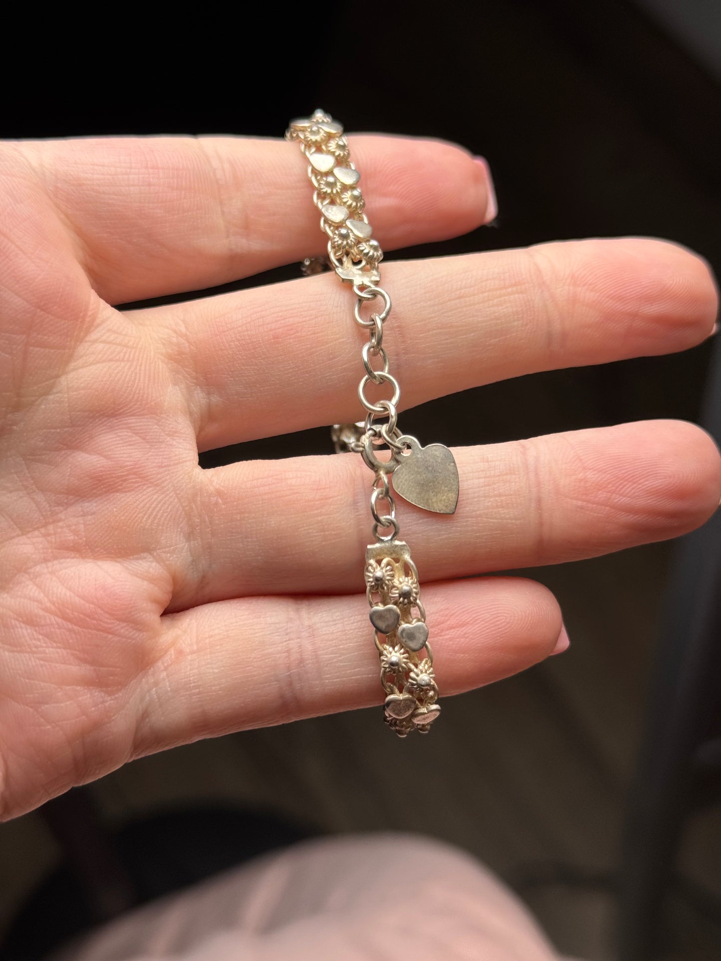 Sterling bracelet - size 7 to 7.5 ( with extender)