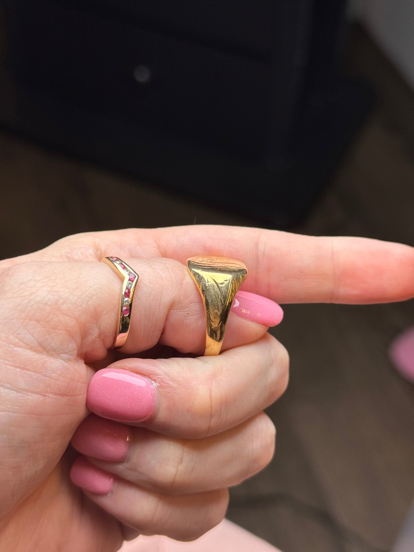 10k Signet Ring - Size 10.75 (7.25g)