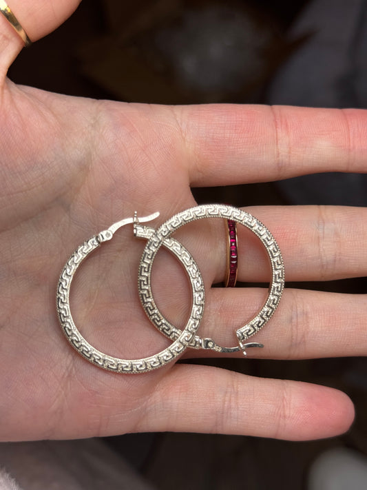 Sterling Hoops